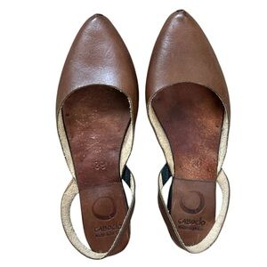 Women's Brown Leather Flats